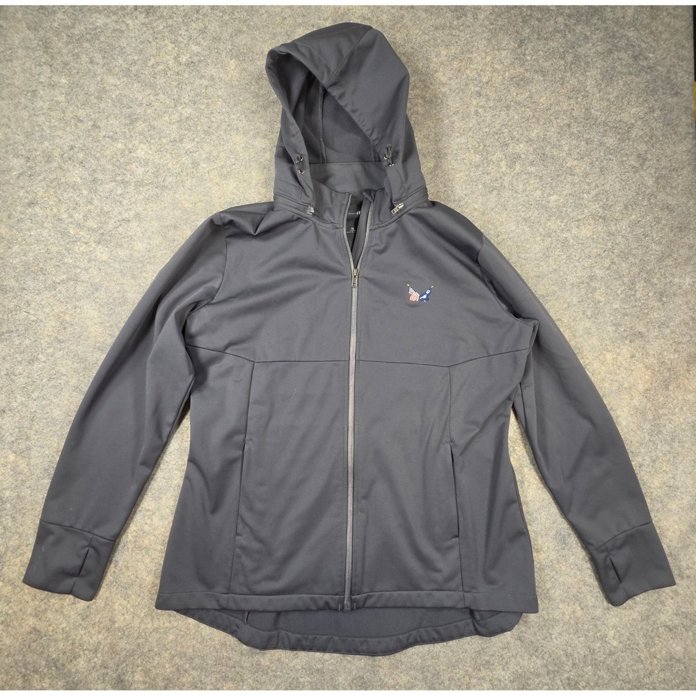 Seccession Golf Club Sport-Tek Ladies XL Full Zip Hooded Jacket Dark Gray